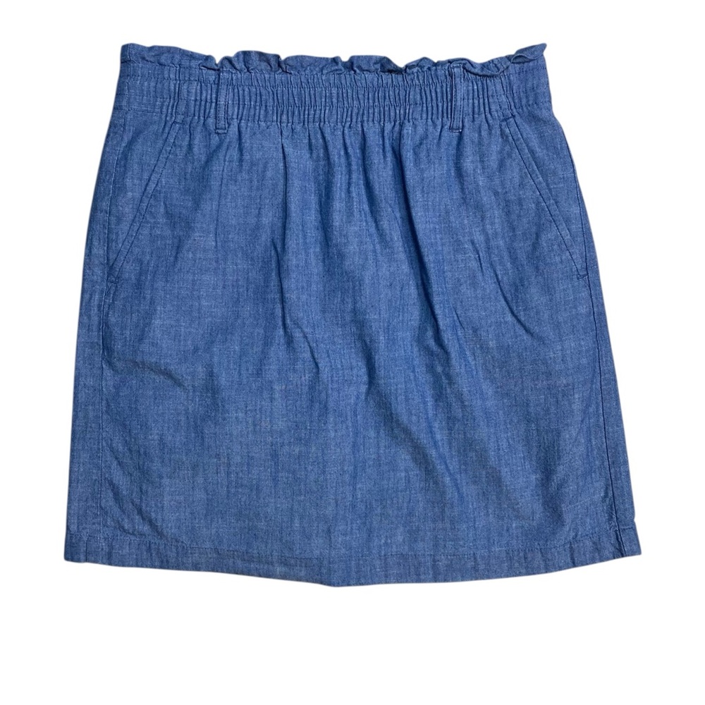 J.‎ Crew | Small Cotton Chambray Lined Skirt